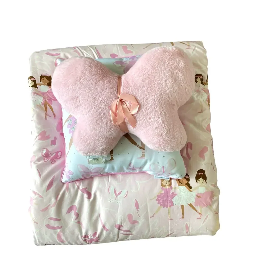 NEW Cupcakes & Cashmere Kids Pink Ballet 5 Piece Comforter Set Full/Queen